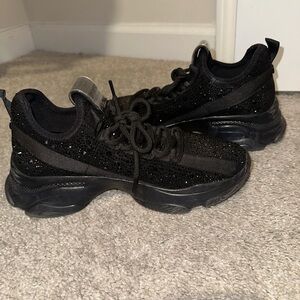 Steve Madden Maxima black studded sneakers